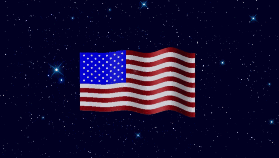 Waving American Flag Animated Gif